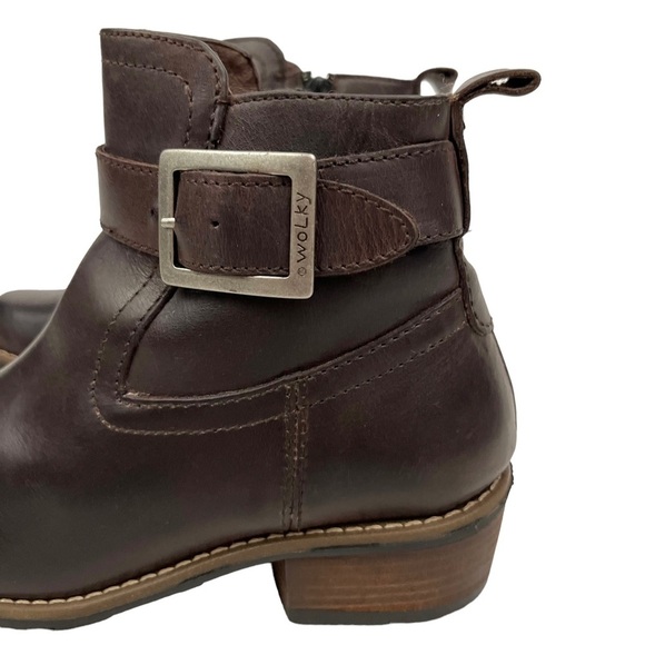 WOLKY Bravo Buckled Leather Ankle Aoots - Picture 2 of 10